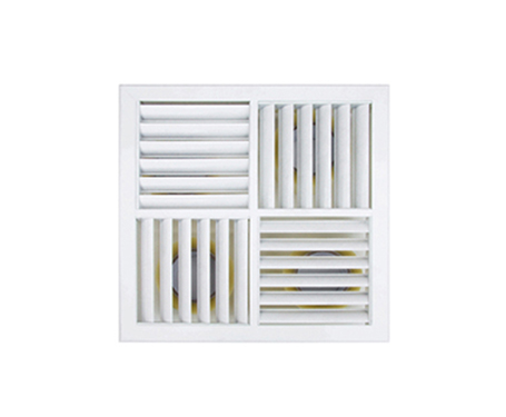 AG-4F White Curved Blade Grilles Air Vent Cover for Walls or Ceilings
