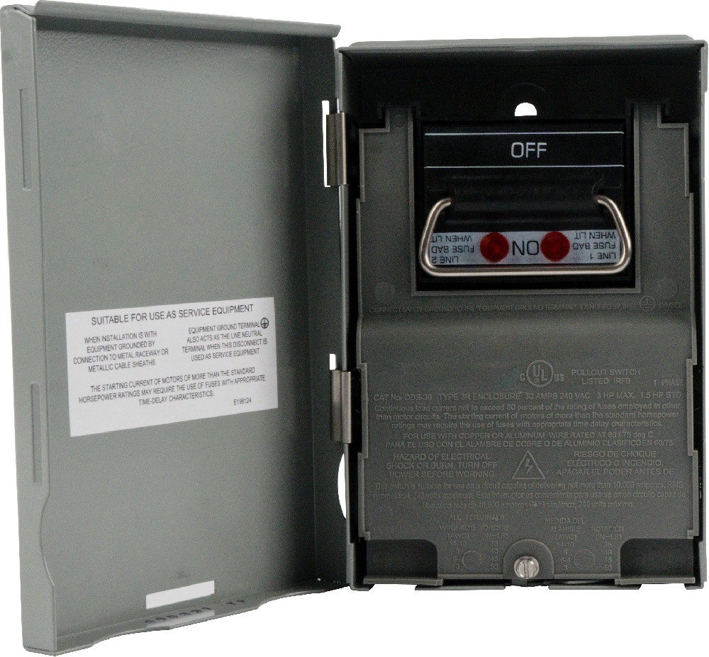 LTS-30A -Pull-Out Disconnect Box, 30A Fused